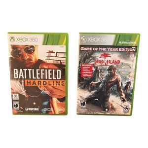 Battlefield Hardline, Dead Island Game of the Year Lot of 2 Xbox 360 Games